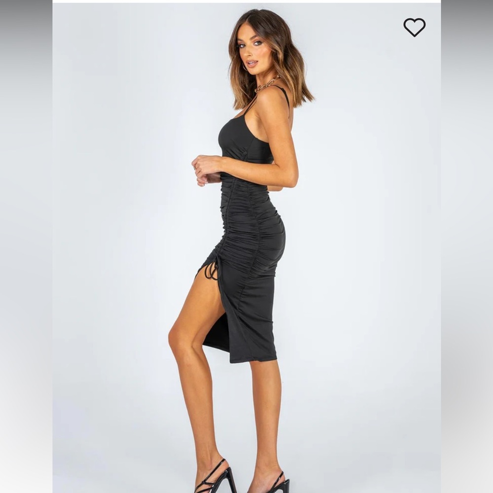 New / Never Worn Princess Polly Adalee Midi Dress Black